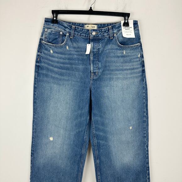 Madewell The Curvy Low Slung Baggy Jean Robertson Wash Rigid Blue US 30 NWT - Picture 8 of 15